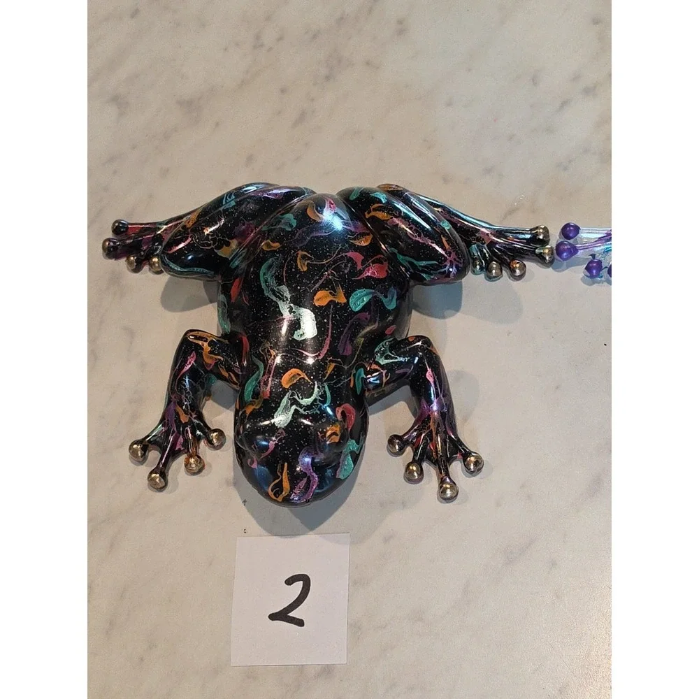 Glossy Frog Figurine Decorative  Resin,  Frog Figurines  Handmade